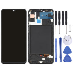 Original Super AMOLED Material LCD Screen and Digitizer Full Assembly With Frame for Samsung Galaxy A30s