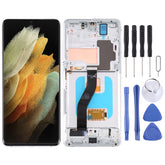 Original LCD Screen and Digitizer Full Assembly with Frame For Samsung Galaxy S21 Ultra 5G SM-G998B