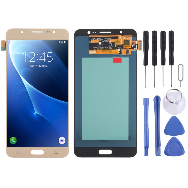 OLED Material LCD Screen and Digitizer Full Assembly for Samsung Galaxy J7 (2016) SM-J710 OLED Material LCD Screen and Digitizer Full Assembly for Samsung Galaxy J7 (2016) SM-J710