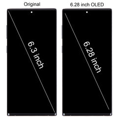 6.28 inch OLED LCD Screen For Samsung Galaxy Note10 SM-N970F Digitizer Full Assembly With Frame