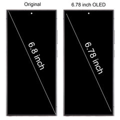 For Samsung Galaxy S24 Ultra SM-S928B 6.78 inch OLED LCD Screen Digitizer Full Assembly with Frame