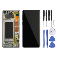 LCD Screen and Digitizer Full Assembly with Frame for Galaxy S10 4G