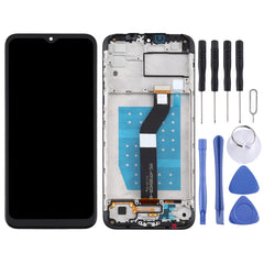 LCD Screen and Digitizer Full Assembly With Frame for Motorola Moto G8 Power Lite, For Moto G8 Power Lite