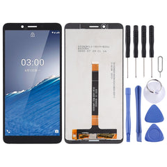 LCD Screen and Digitizer Full Assembly for Nokia C3, For Nokia C3