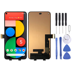 Original OLED Material LCD Screen and Digitizer Full Assembly for Google Pixel 5 GD1YQ GTT9Q