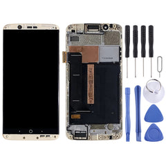 AMOLED Material LCD Screen and Digitizer Full Assembly With Frame for ZTE Axon 7 A2017 A2017U A2017G