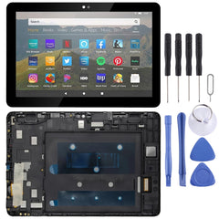 LCD Screen and Digitizer Full Assembly With Frame for Amazon Fire HD 8 2020 10th Gen K72LL4