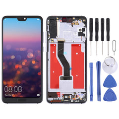LCD Screen and Digitizer Full Assembly with Frame for Huawei P20 Pro
