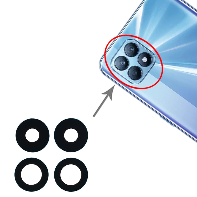 For OPPO Reno4 SE/A93 4G/OPPO Reno4 F/Reno4 Lite/F17 Pro PEAT00 PEAM00 10pcs Back Camera Lens For OPPO Reno4 SE/A93 4G/OPPO Reno4 F/Reno4 Lite/F17 Pro PEAT00 PEAM00 10pcs Back Camera Lens