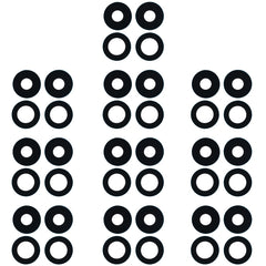 For OPPO Reno4 SE/A93 4G/OPPO Reno4 F/Reno4 Lite/F17 Pro PEAT00 PEAM00 10pcs Back Camera Lens