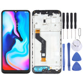 LCD Screen and Digitizer Full Assembly with Frame for Motorola Moto E7 Plus XT2081-1