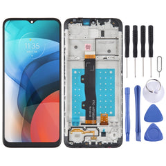 LCD Screen and Digitizer Full Assembly with Frame for Motorola Moto E7