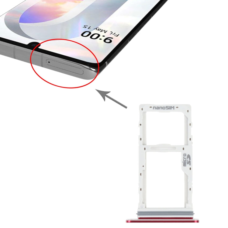 SIM Card Tray + SIM Card Tray / Micro SD Card Tray for LG Velvet 5G LM-G900N LM-G900EM LM-G900 LM-G900TM, For LG Velvet 5G, For LG Velvet 5G(Pink) SIM Card Tray + SIM Card Tray / Micro SD Card Tray for LG Velvet 5G LM-G900N LM-G900EM LM-G900 LM-G900TM, For LG Velvet 5G, For LG Velvet 5G(Pink)