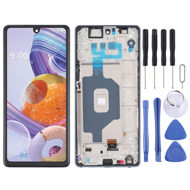 LCD Screen and Digitizer Full Assembly with Frame for LG Stylo 6 / K71 LMQ730TM LM-Q730TM LMQ730HA LM-Q730HA LCD Screen and Digitizer Full Assembly with Frame for LG Stylo 6 / K71 LMQ730TM LM-Q730TM LMQ730HA LM-Q730HA
