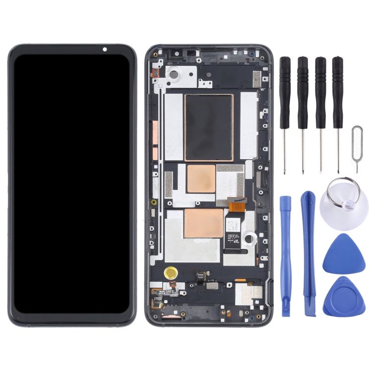 OLED Material LCD Screen and Digitizer Full Assembly With Frame for Asus ROG Phone 5 ZS673KS OLED Material LCD Screen and Digitizer Full Assembly With Frame for Asus ROG Phone 5 ZS673KS