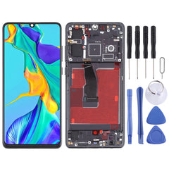 LCD Screen and Digitizer Full Assembly With Frame for Huawei P30