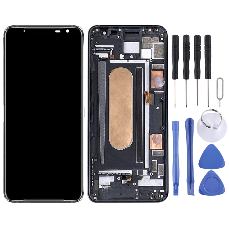 OLED Material LCD Screen and Digitizer Full Assembly with Frame for Asus ROG Phone 3 ZS661KS I003DD OLED Material LCD Screen and Digitizer Full Assembly with Frame for Asus ROG Phone 3 ZS661KS I003DD