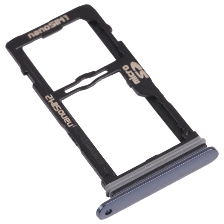 Nano SIM Card Tray + Nano SIM Card Tray / Micro SD Card Tray for LG G8S ThinQ LMG810, LM-G810, LMG810EAW Nano SIM Card Tray + Nano SIM Card Tray / Micro SD Card Tray for LG G8S ThinQ LMG810, LM-G810, LMG810EAW