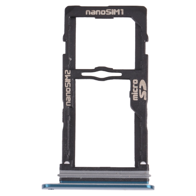 Nano SIM Card Tray + Nano SIM Card Tray / Micro SD Card Tray for LG G8S ThinQ LMG810, LM-G810, LMG810EAW Nano SIM Card Tray + Nano SIM Card Tray / Micro SD Card Tray for LG G8S ThinQ LMG810, LM-G810, LMG810EAW