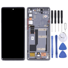 Original LCD Screen and Digitizer Full Assembly with Frame for TCL 20 Pro 5G T810H, For TCL 20 Pro 5G(Original)