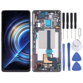 Original LCD Screen and Digitizer Full Assembly with Frame for Xiaomi Redmi K50 Gaming/Poco F4 GT