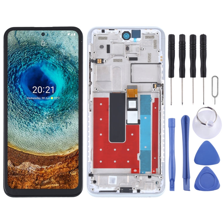 LCD Screen and Digitizer Full Assembly with Frame for Nokia X10 TA-1350 TA-1332 LCD Screen and Digitizer Full Assembly with Frame for Nokia X10 TA-1350 TA-1332