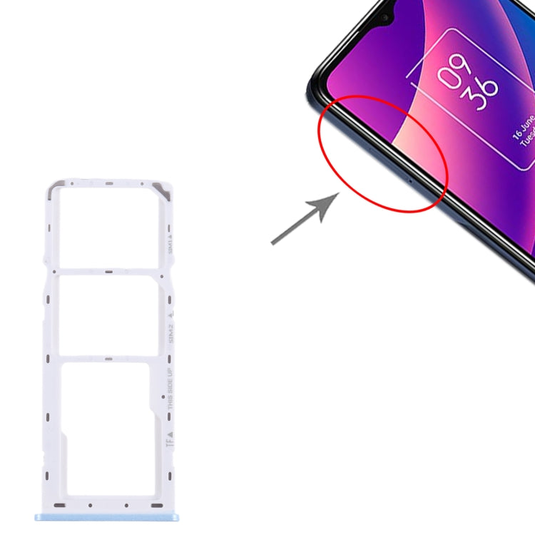 For TCL 30 SE / 30E / 305 / 306 Original SIM Card Tray + SIM Card Tray + Micro SD Card Tray For TCL 30 SE / 30E / 305 / 306 Original SIM Card Tray + SIM Card Tray + Micro SD Card Tray