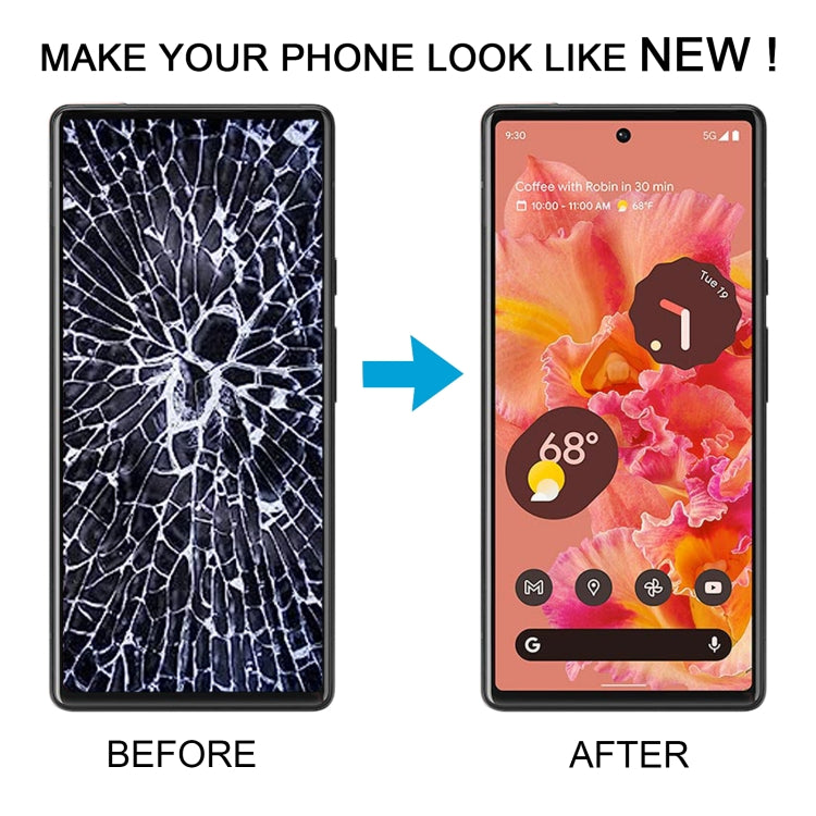 For Google Pixel 6 GB7N6 G9S9B16 G9S9B TFT LCD Screen Digitizer Full Assembly, Not Supporting Fingerprint Identification For Google Pixel 6 GB7N6 G9S9B16 G9S9B TFT LCD Screen Digitizer Full Assembly, Not Supporting Fingerprint Identification