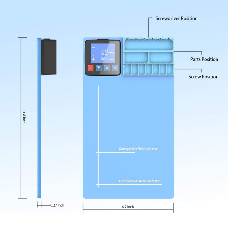 CPB CP300 LCD Screen Heating Pad Safe Repair Tool, US Plug, CPB CP300(US Plug) CPB CP300 LCD Screen Heating Pad Safe Repair Tool, US Plug, CPB CP300(US Plug)