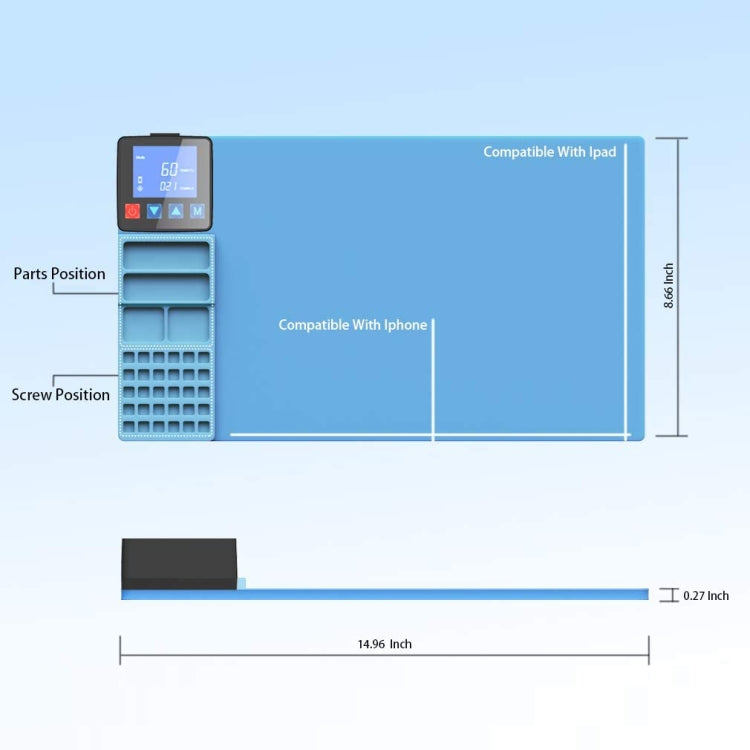 CPB CP320 LCD Screen Heating Pad Safe Repair Tool, EU Plug, CPB CP320(EUPlug) CPB CP320 LCD Screen Heating Pad Safe Repair Tool, EU Plug, CPB CP320(EUPlug)