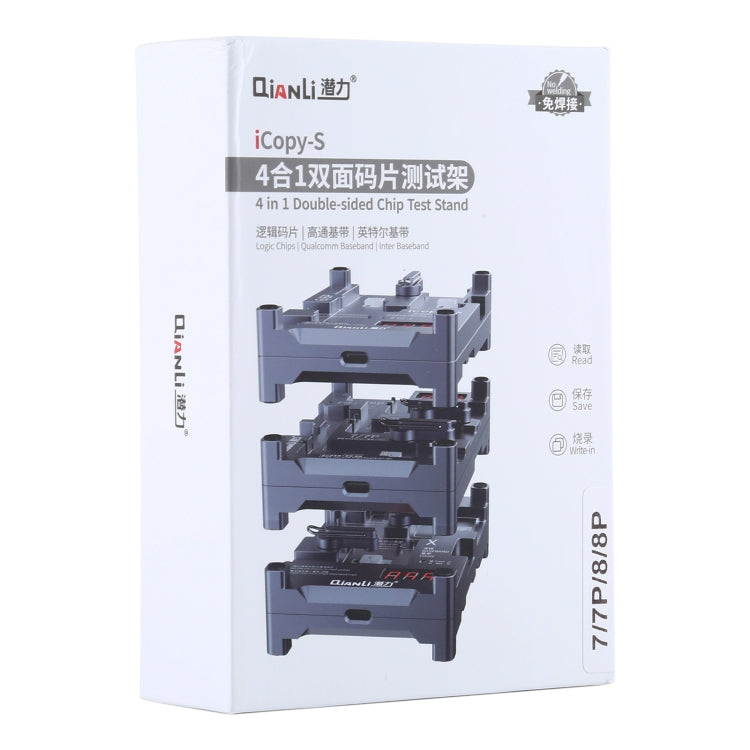 Qianli iCopy-S Double Sided Chip Test Stand 4 in1 Logic Baseband EEPROM Chip Non-removal For iPhone 7 / 7 Plus / 8 / 8 Plus, For iPhone 7 / 7 Plus / 8 / 8 Plus Qianli iCopy-S Double Sided Chip Test Stand 4 in1 Logic Baseband EEPROM Chip Non-removal For iPhone 7 / 7 Plus / 8 / 8 Plus, For iPhone 7 / 7 Plus / 8 / 8 Plus