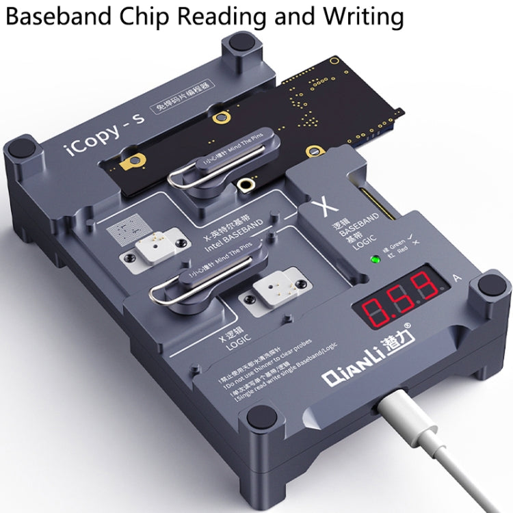 Qianli iCopy-S Double Sided Chip Test Stand 4 in1 Logic Baseband EEPROM Chip Non-removal For iPhone 7 / 7 Plus / 8 / 8 Plus, For iPhone 7 / 7 Plus / 8 / 8 Plus Qianli iCopy-S Double Sided Chip Test Stand 4 in1 Logic Baseband EEPROM Chip Non-removal For iPhone 7 / 7 Plus / 8 / 8 Plus, For iPhone 7 / 7 Plus / 8 / 8 Plus