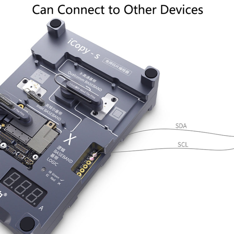 Qianli iCopy-S Double Sided Chip Test Stand 4 in1 Logic Baseband EEPROM Chip Non-removal For iPhone 7 / 7 Plus / 8 / 8 Plus, For iPhone 7 / 7 Plus / 8 / 8 Plus Qianli iCopy-S Double Sided Chip Test Stand 4 in1 Logic Baseband EEPROM Chip Non-removal For iPhone 7 / 7 Plus / 8 / 8 Plus, For iPhone 7 / 7 Plus / 8 / 8 Plus