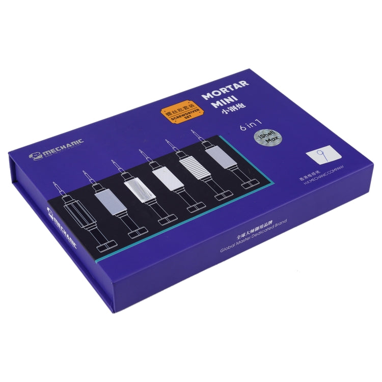 MECHANIC Mortar Mini iShell Max 6 in 1 Phone Repair Precision Screwdriver Set, MECHANIC Mortar Mini iShell Max MECHANIC Mortar Mini iShell Max 6 in 1 Phone Repair Precision Screwdriver Set, MECHANIC Mortar Mini iShell Max