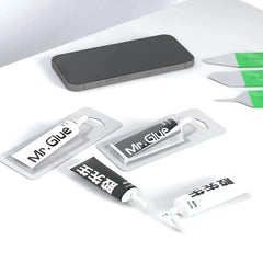 2UUL Mr Glue 25ml Strong Adhesive for Repair, Glue Black, Glue White