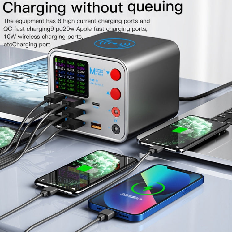 MaAnt Dianba NO.1 Multi-port Wireless USB PD Charger, US Plug, Dianba NO.1, US Plug, Dianba NO.1, EU Plug MaAnt Dianba NO.1 Multi-port Wireless USB PD Charger, US Plug, Dianba NO.1, US Plug, Dianba NO.1, EU Plug