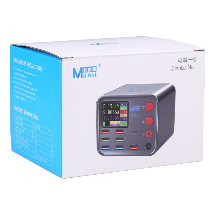 MaAnt Dianba NO.1 Multi-port Wireless USB PD Charger, US Plug, Dianba NO.1, US Plug, Dianba NO.1, EU Plug MaAnt Dianba NO.1 Multi-port Wireless USB PD Charger, US Plug, Dianba NO.1, US Plug, Dianba NO.1, EU Plug