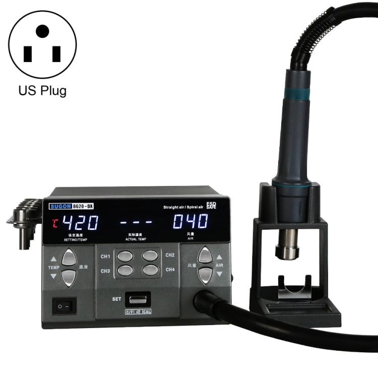 SUGON 8620-DX 1200W Straight and Spiral Hot Air Gun, AU Plug, SUGON 8620-DX, EU Plug, SUGON 8620-DX, US Plug SUGON 8620-DX 1200W Straight and Spiral Hot Air Gun, AU Plug, SUGON 8620-DX, EU Plug, SUGON 8620-DX, US Plug