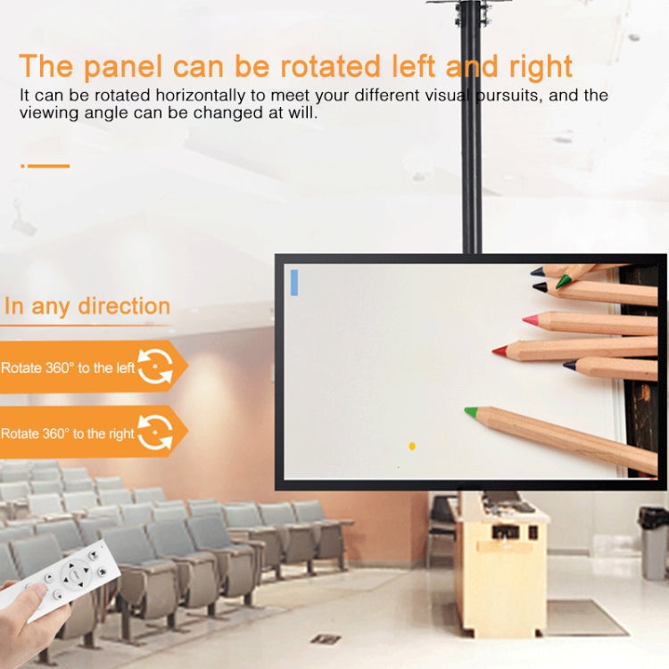 32-65 inch Universal Height & Angle Adjustable Single Screen TV Wall-mounted Ceiling Dual-use Bracket, Retractable Range: 0.5-2m 32-65 inch Universal Height & Angle Adjustable Single Screen TV Wall-mounted Ceiling Dual-use Bracket, Retractable Range: 0.5-2m