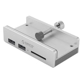 Concentrador USB 3.0 tipo clip de 2 puertos con lector de tarjetas SD ORICO MH2AC-U3