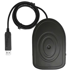 Teclado y ratón con pedal de control USB de metal para PC, 1 pedal (metal)