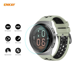 For HUAWEI Watch GT 2E 46mm Dynamic Edition ENKAY Hat-Prince 0.2mm 9H 2.15D Curved Edge Tempered Glass Screen Protector  Watch Film, 1 PCS, 2 PCS