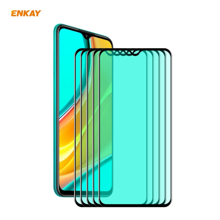 5 PCS ENKAY Hat-Prince 0.26mm 9H 6D Curved Full Screen Eye Protection Green Film Tempered Glass Protector 5 PCS ENKAY Hat-Prince 0.26mm 9H 6D Curved Full Screen Eye Protection Green Film Tempered Glass Protector