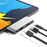 4 in 1 Typ-C / USB-C zu HDMI + AUX + USB + PD Typ-C / USB-C HUB Adapter Multifunktions HD Dock