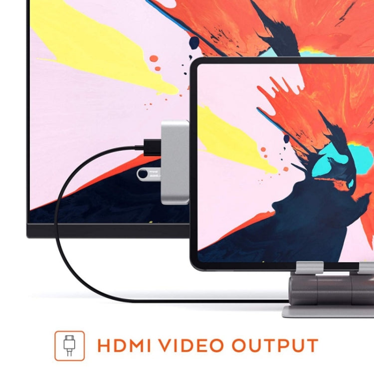 4 in 1 Type-C / USB-C to HDMI + AUX + USB + PD Type-C / USB-C HUB Adapter Multifunction HD Dock 4 in 1 Type-C / USB-C to HDMI + AUX + USB + PD Type-C / USB-C HUB Adapter Multifunction HD Dock