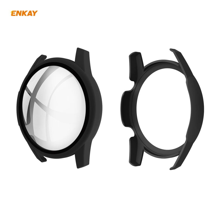 For Huawei Watch GT 2 46mm ENKAY Hat-Prince ENK-AC8202 Full Coverage PC Frosted Case + 9H Tempered Glass Protector For Huawei Watch GT 2 46mm ENKAY Hat-Prince ENK-AC8202 Full Coverage PC Frosted Case + 9H Tempered Glass Protector