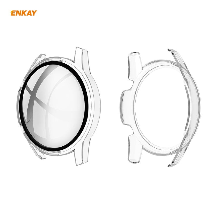 For Huawei Watch GT 2 46mm ENKAY Hat-Prince ENK-AC8202 Full Coverage PC Frosted Case + 9H Tempered Glass Protector For Huawei Watch GT 2 46mm ENKAY Hat-Prince ENK-AC8202 Full Coverage PC Frosted Case + 9H Tempered Glass Protector