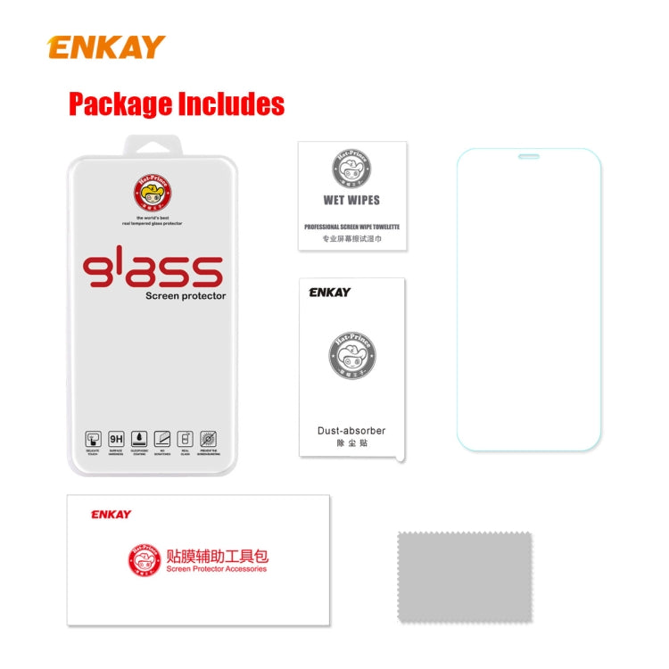 ENKAY Hat-Prince 0.26mm 9H 2.5D Curved Edge Explosion-proof Tempered Glass Film, For iPhone 12 mini, For iPhone 12 / 12 Pro, For iPhone 12 Pro Max ENKAY Hat-Prince 0.26mm 9H 2.5D Curved Edge Explosion-proof Tempered Glass Film, For iPhone 12 mini, For iPhone 12 / 12 Pro, For iPhone 12 Pro Max