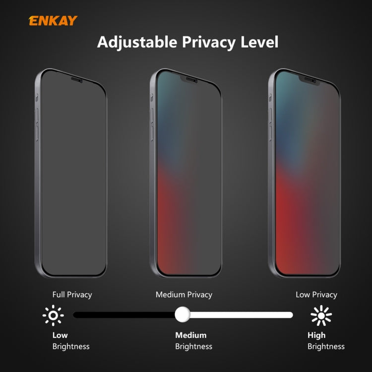 ENKAY Hat-Prince 0.26mm 9H 6D Privacy Anti-spy Full Screen Tempered Glass Film, For iPhone 12 mini 5.4, For iPhone 12 / 12 Pro 6.1, For iPhone 12 Pro Max 6.7 ENKAY Hat-Prince 0.26mm 9H 6D Privacy Anti-spy Full Screen Tempered Glass Film, For iPhone 12 mini 5.4, For iPhone 12 / 12 Pro 6.1, For iPhone 12 Pro Max 6.7