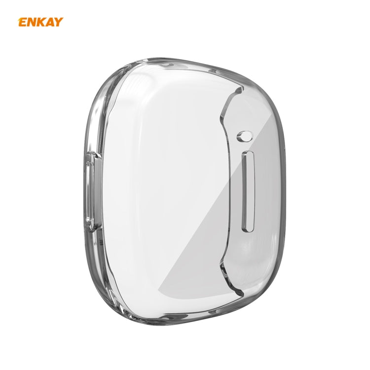 For Fitbit Versa 3 / Fitbit Sense ENKAY Hat-Prince ENK-AC8208 Full Coverage Transparent TPU Soft Case For Fitbit Versa 3 / Fitbit Sense ENKAY Hat-Prince ENK-AC8208 Full Coverage Transparent TPU Soft Case